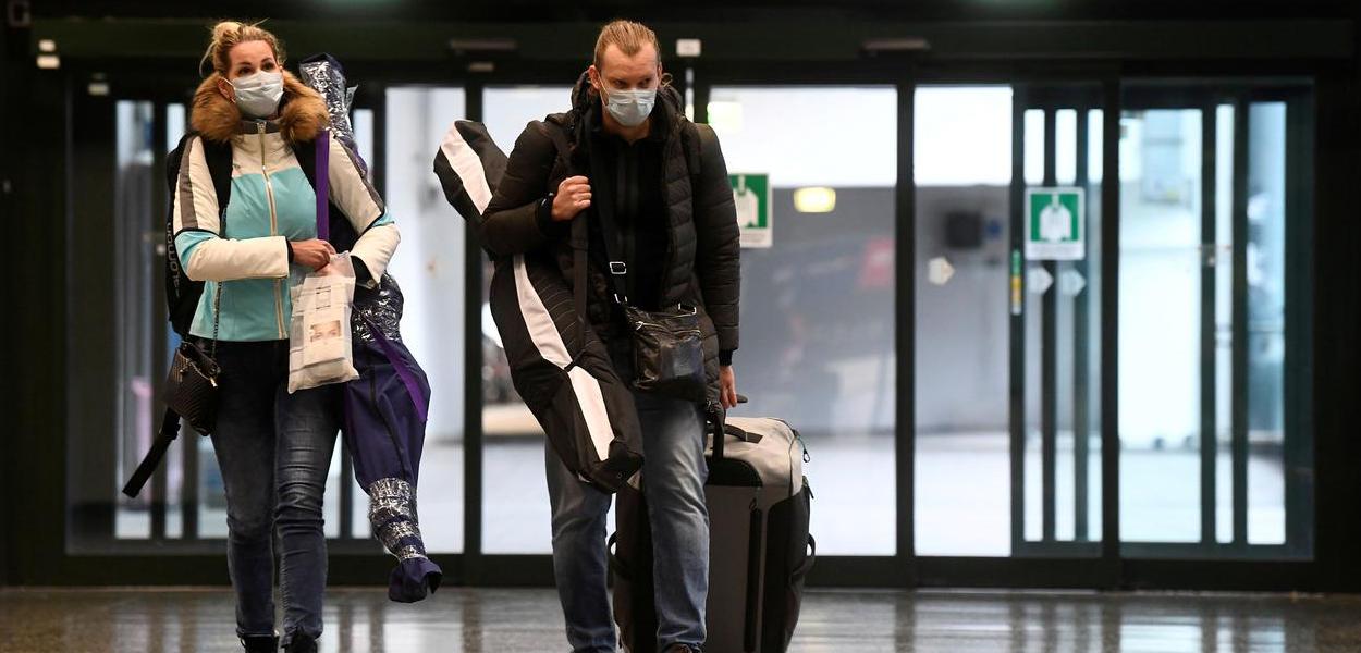 Aeroporto de Malpensa, perto de Milão, Itália
