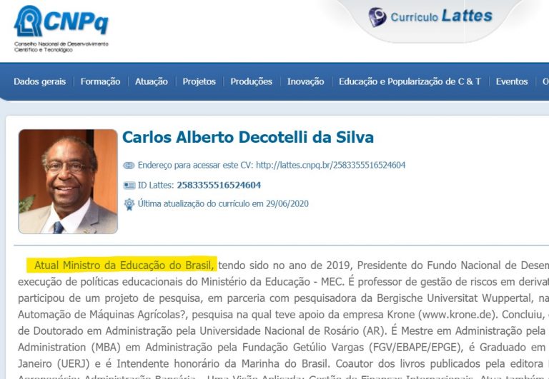Carlos Alberto Decotelli CNPq