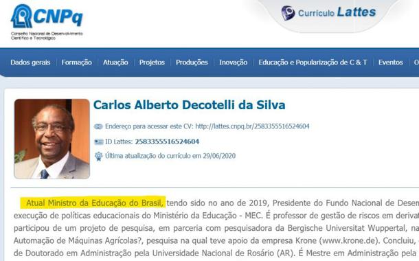Carlos Alberto Decotelli CNPq