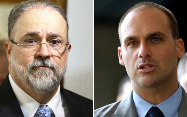 Augusto Aras e Eduardo Bolsonaro