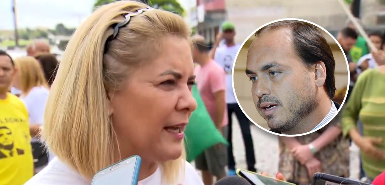 Ana Cristina Siqueira Valle e Carlos Bolsonaro