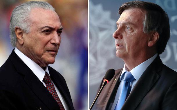 Michel Temer e Jair Bolsonaro