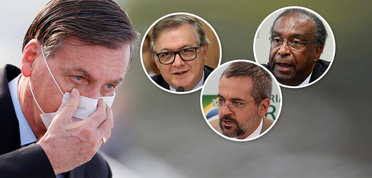 Jair Bolsonaro, Ricardo Vélez Rodrígue, Abraham Weintraub e Carlos Alberto Decotelli