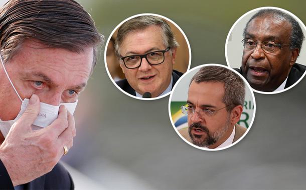 Jair Bolsonaro, Ricardo Vélez Rodrígue, Abraham Weintraub e Carlos Alberto Decotelli