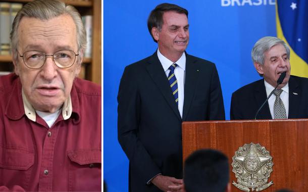 Olavo de Carvalho, Jair Bolsonaro e Augusto Heleno