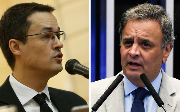 Deltan Dallagnol e Aécio Neves