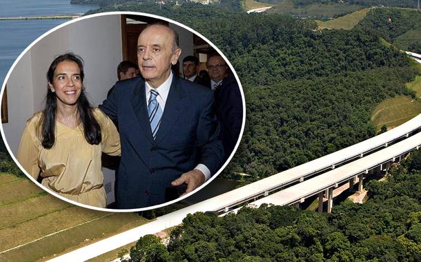 Verônica e José Serra, Rodoanel ao fundo