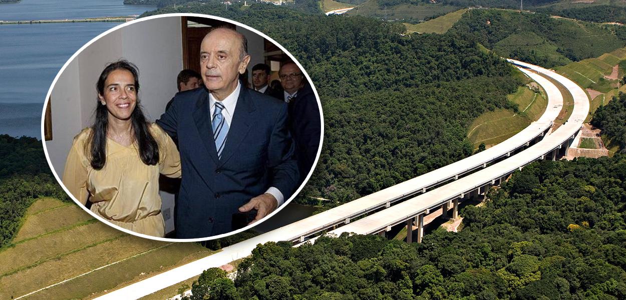 Verônica e José Serra, Rodoanel ao fundo