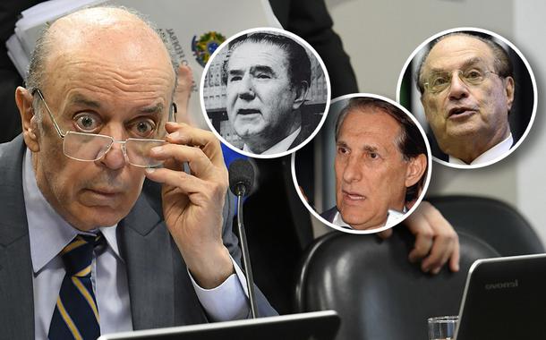 José Serra, Adhemar de Barros, Orestes Quércia e Paulo Maluf