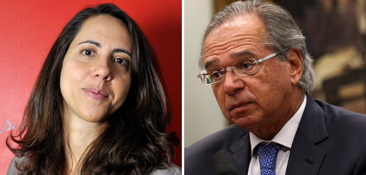 Laura Carvalho e Paulo Guedes