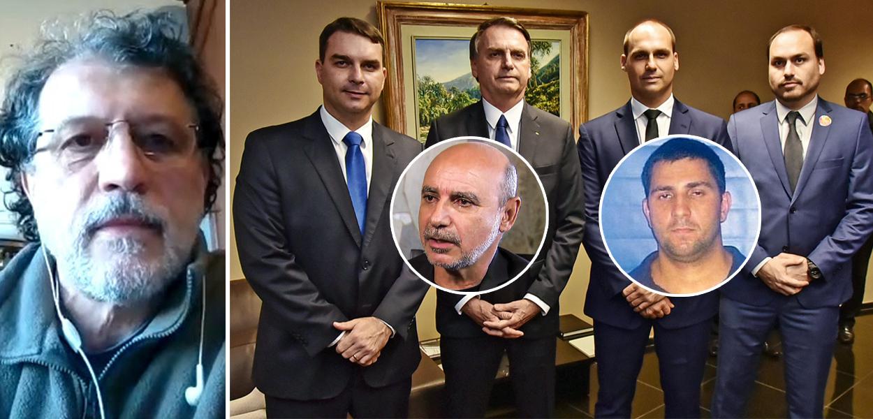 Jeferson Miola, Flávio, Jair, Eduardo e Carlos Bolsonaro, Fabrício Queiroz e Adriano da Nóbrega