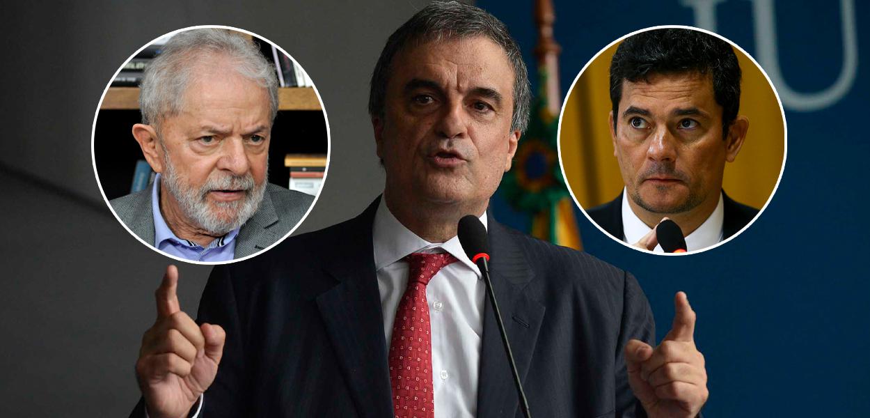 Lula, José Eduardo Cardozo e Sergio Moro