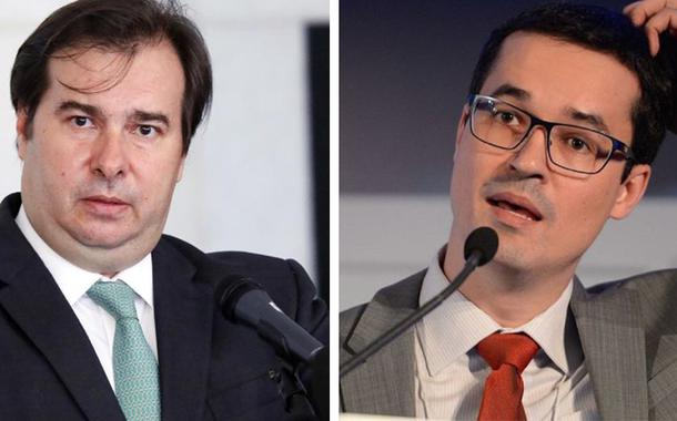 Rodrigo Maia e Deltan Dallagnol