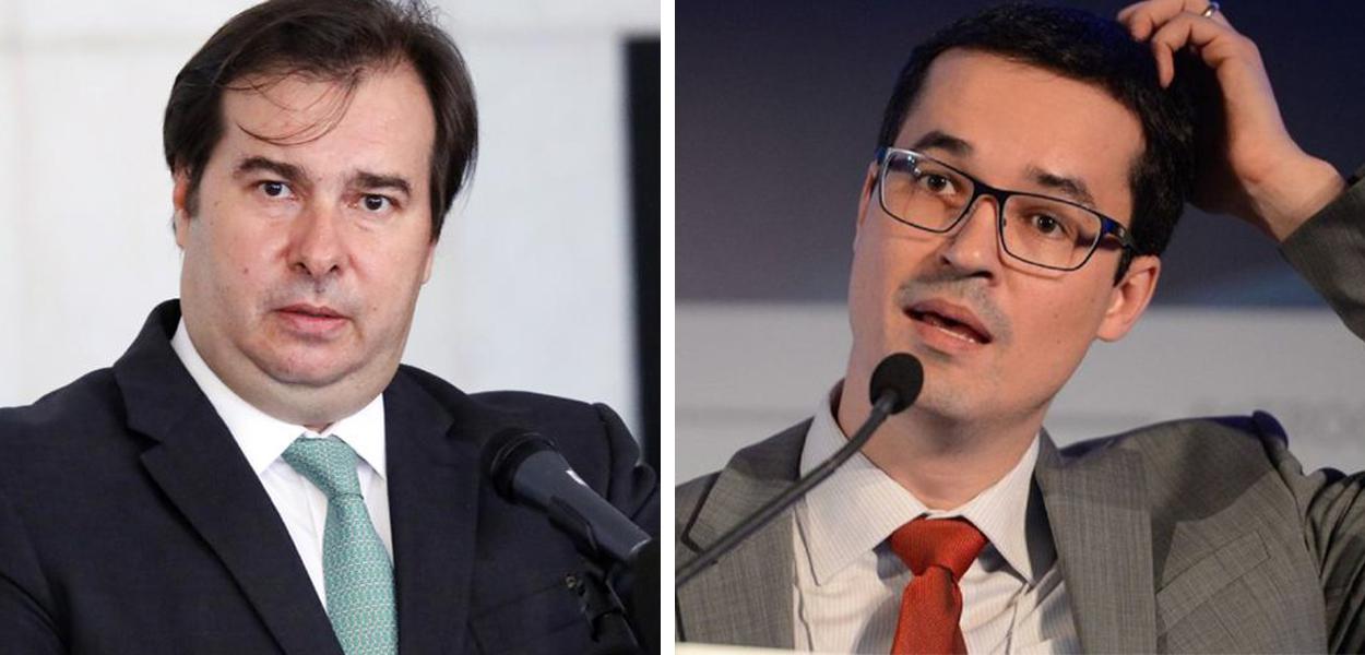 Rodrigo Maia e Deltan Dallagnol