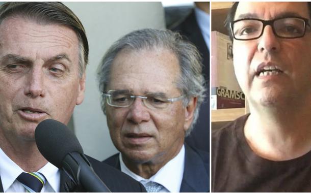 Paulo Guedes, Jair Bolsonaro e Luis Felipe Miguel