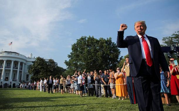 Trump dá festa na Casa Branca pelo 4 de Julho