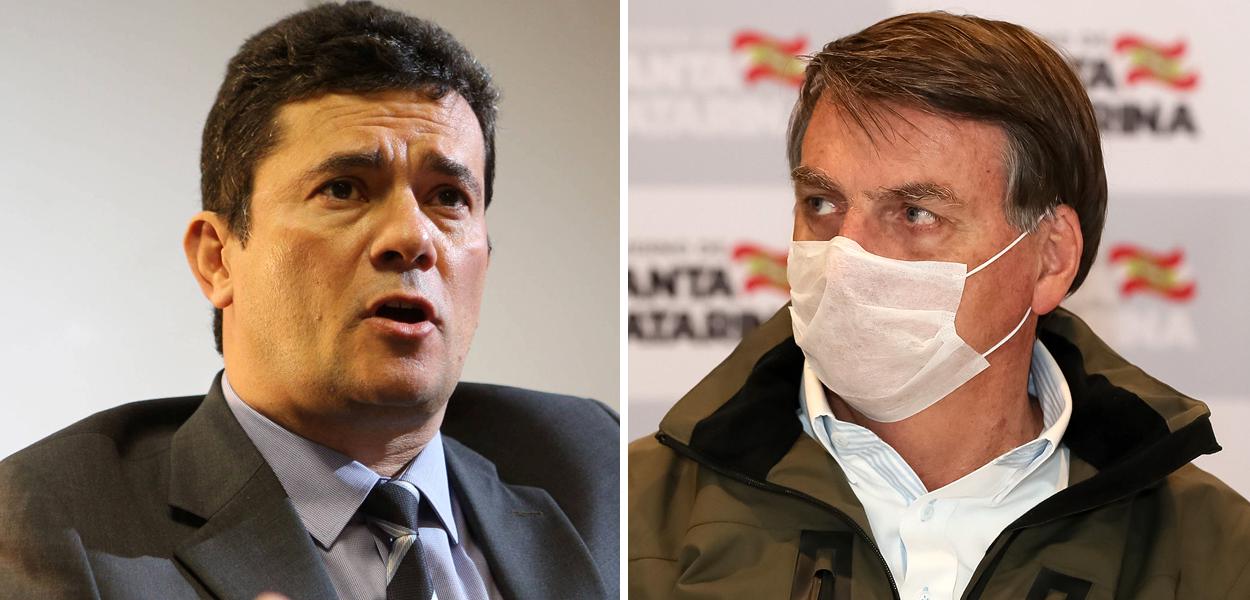 Sergio Moro e Jair Bolsonaro