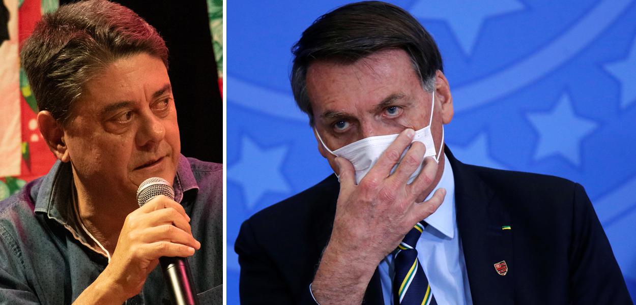 Wadih Damous e Jair Bolsonaro