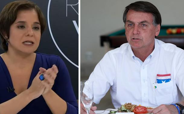 Vera Magalhães e Jair Bolsonaro