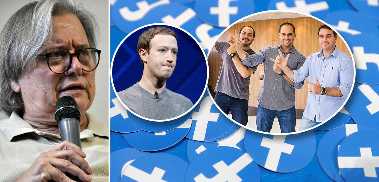 Paulo Moreira Leite, Mark Zuckerberg e irmãos Bolsonaro