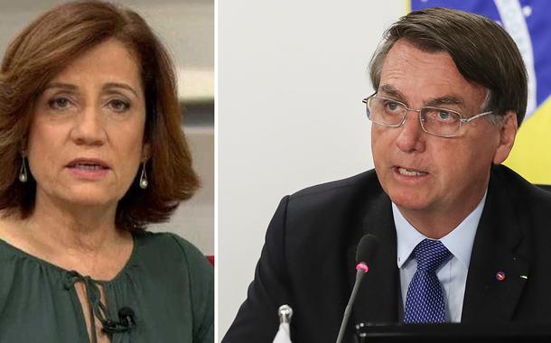 Miriam Leitão e Jair Bolsonaro