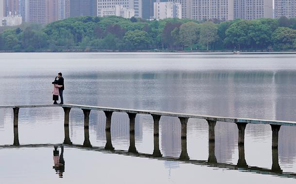 Vista da cidade de Wuhan