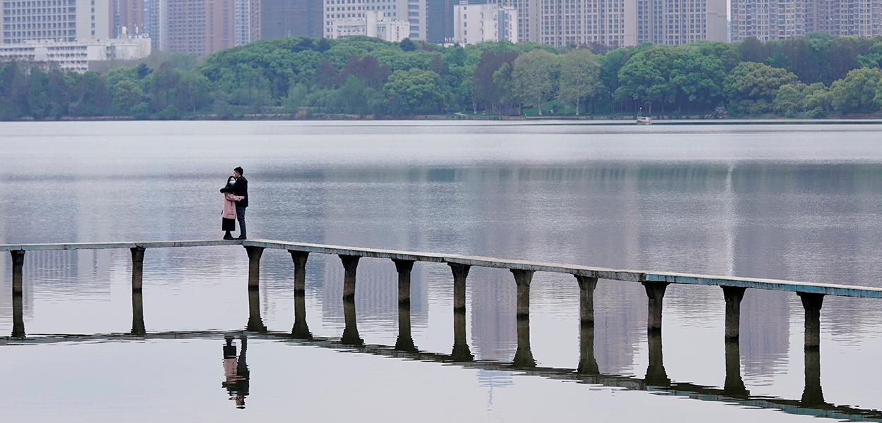 Vista da cidade de Wuhan