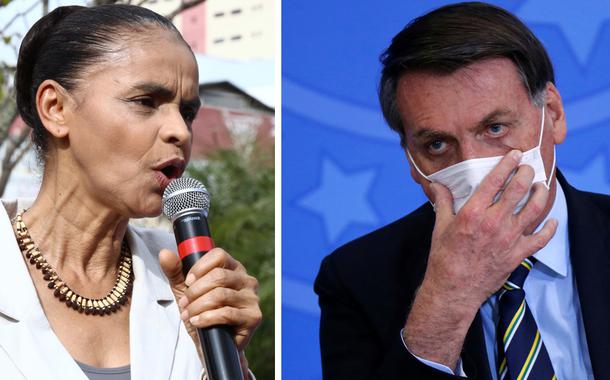Marina Silva e Jair Bolsonaro