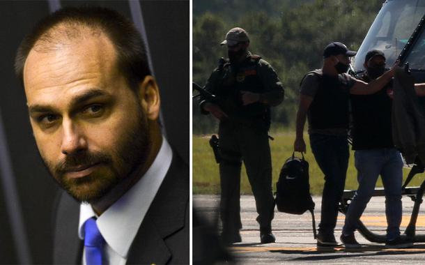 Eduardo Bolsonaro e Fabrício Queiroz