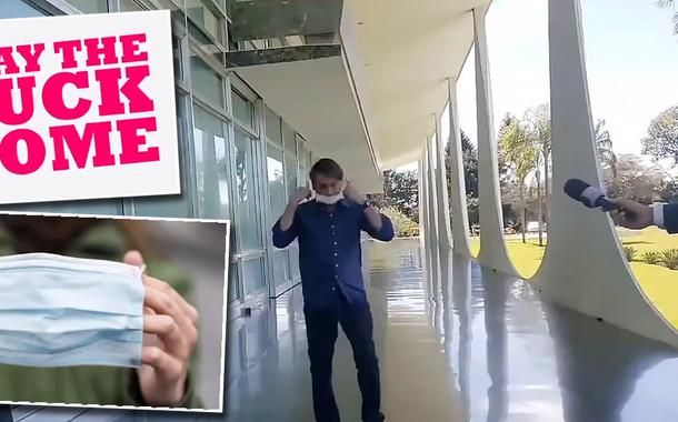 Vídeo negacionista contra campanhas de máscara e pela quarentena