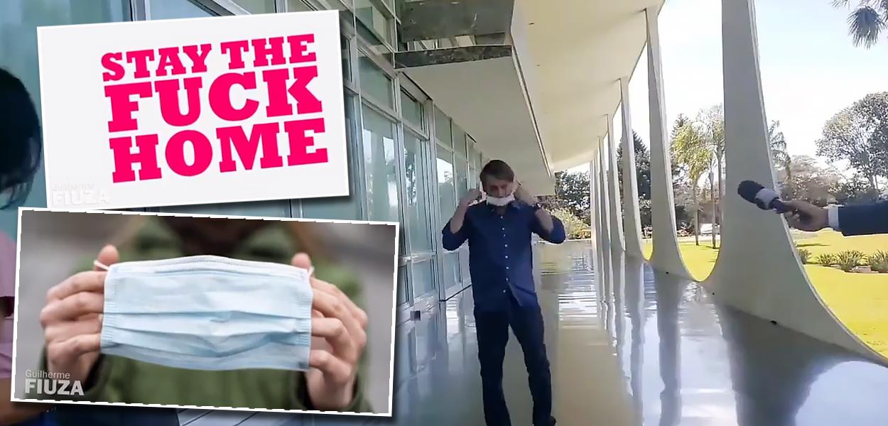 Vídeo negacionista contra campanhas de máscara e pela quarentena