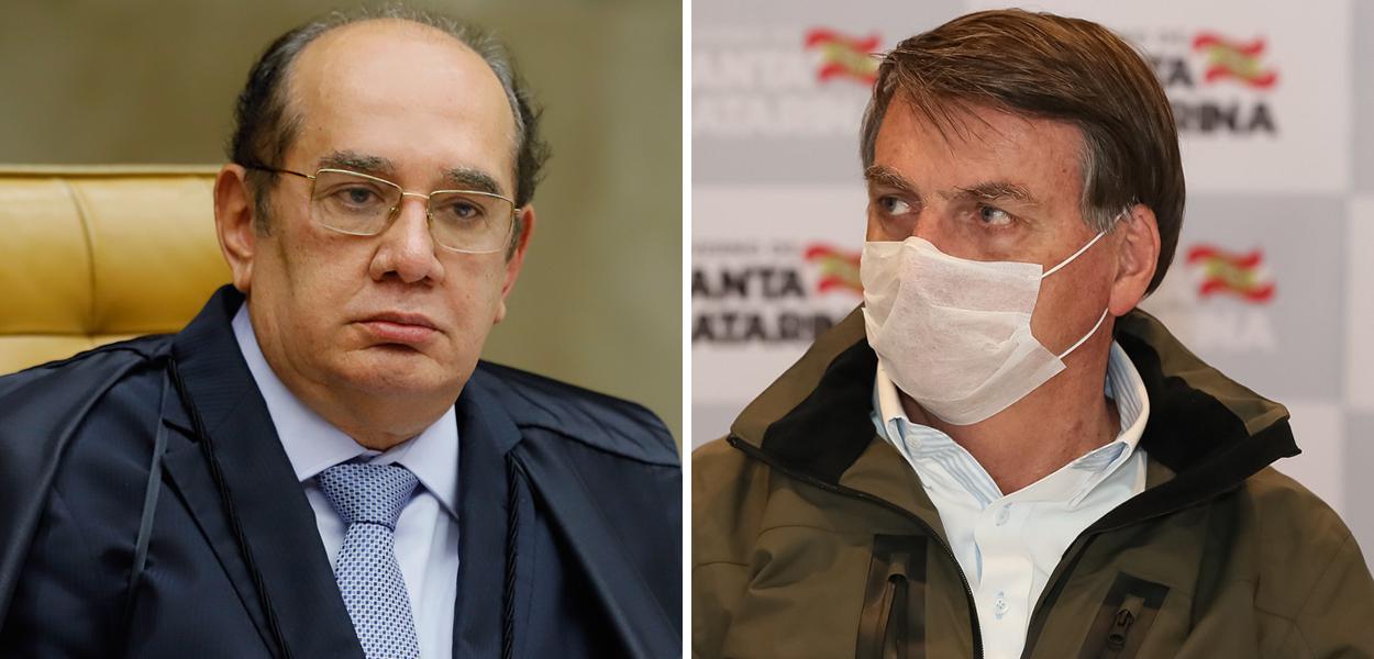 Gilmar Mendes e Jair Bolsonaro