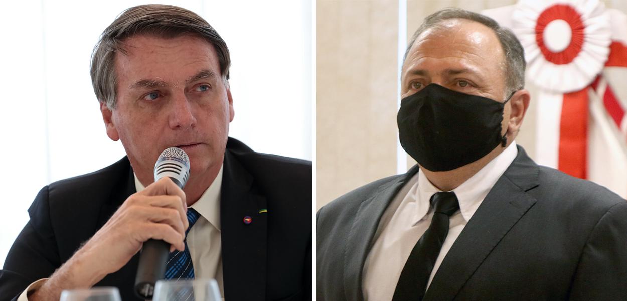 Jair Bolsonaro e Eduardo Pazuello