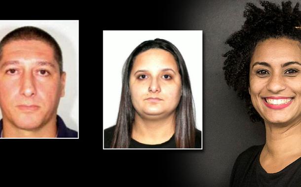 Ronnie Lessa, Mohana Lessa, sua filha, e Marielle Franco