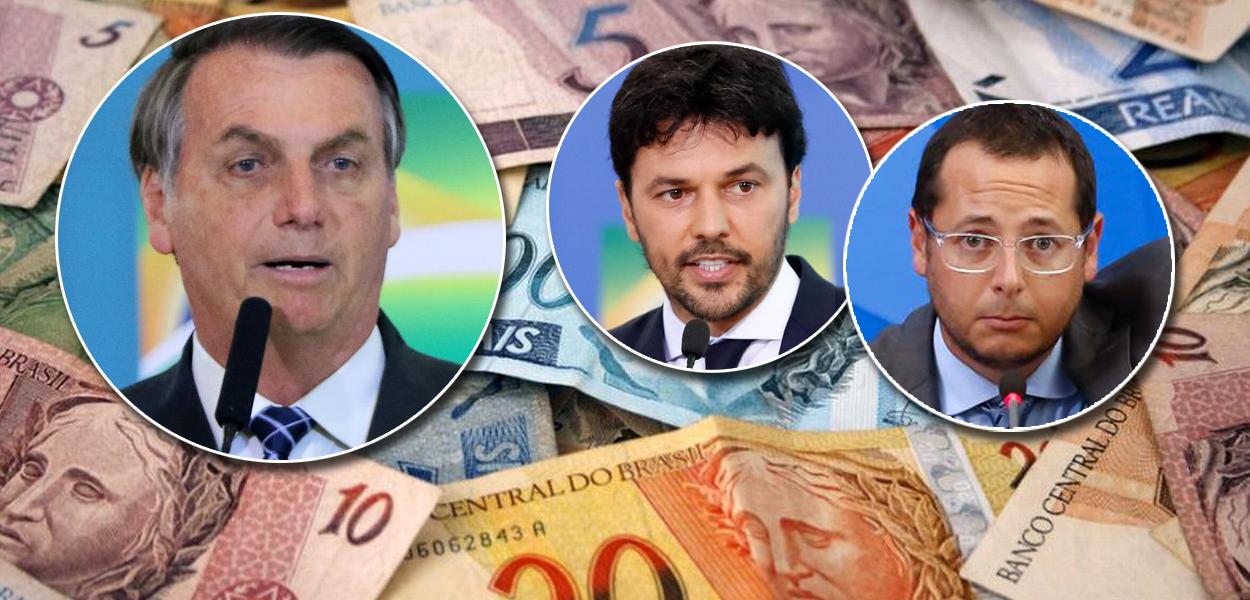 Jair Bolsonaro, Fábio Faria e Fabio Wajngarten