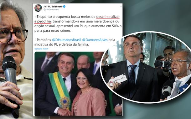 Paulo Moreira Leite, Tweet de Jair Bolsonaro, Paulo Guedes com Bolsonaro