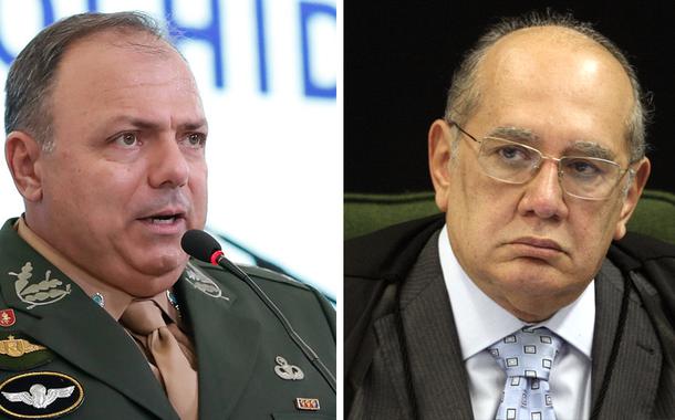 Eduardo Pazuello e Gilmar Mendes