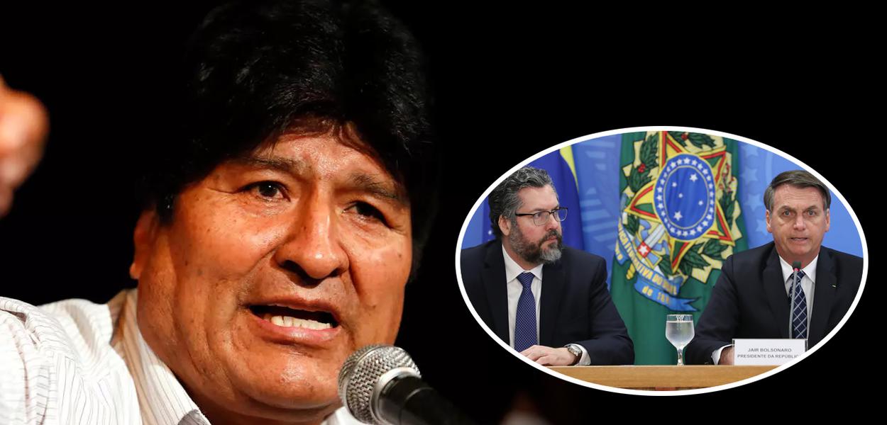 Evo Morales, Ernesto Araújo e Jair Bolsonaro