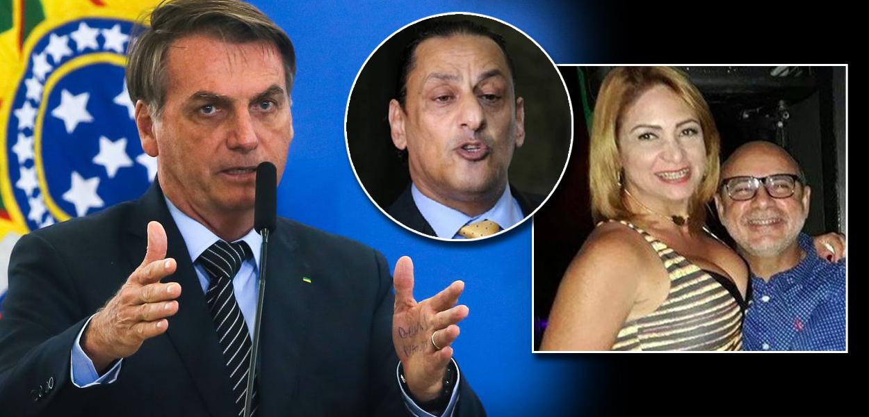Jair Bolsonaro, Frederick Wassef, Márcia Aguiar e Fabrício Queiroz