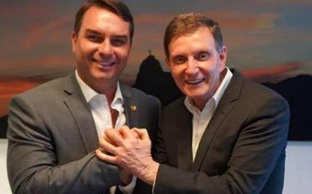 Flávio Bolsonaro e Marcelo Crivella