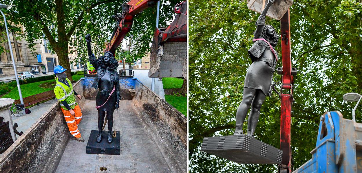 Estátua Black Lives Matter