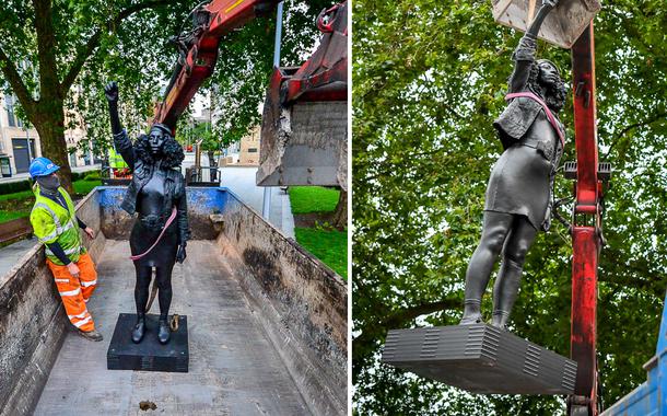Estátua Black Lives Matter