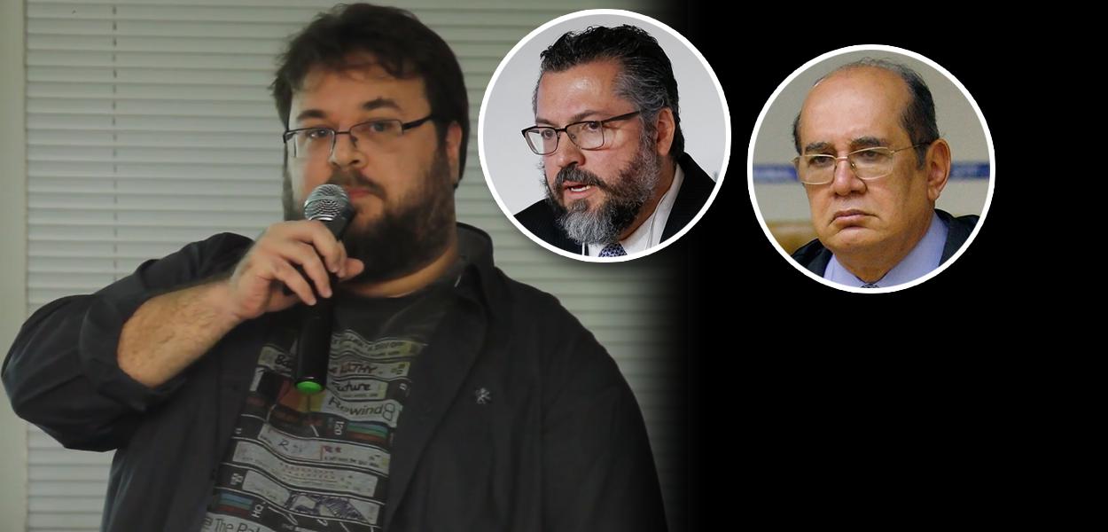 Flávio Gordon, Ernesto Araújo e Gilmar Mendes