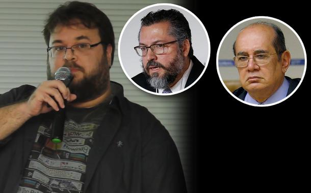Flávio Gordon, Ernesto Araújo e Gilmar Mendes