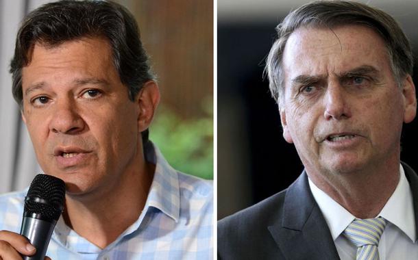 Fernando Haddad e Jair Bolsonaro