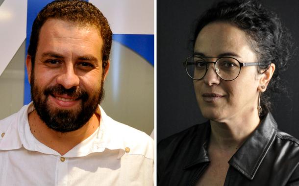 Guilherme Boulos e Marcia Tiburi