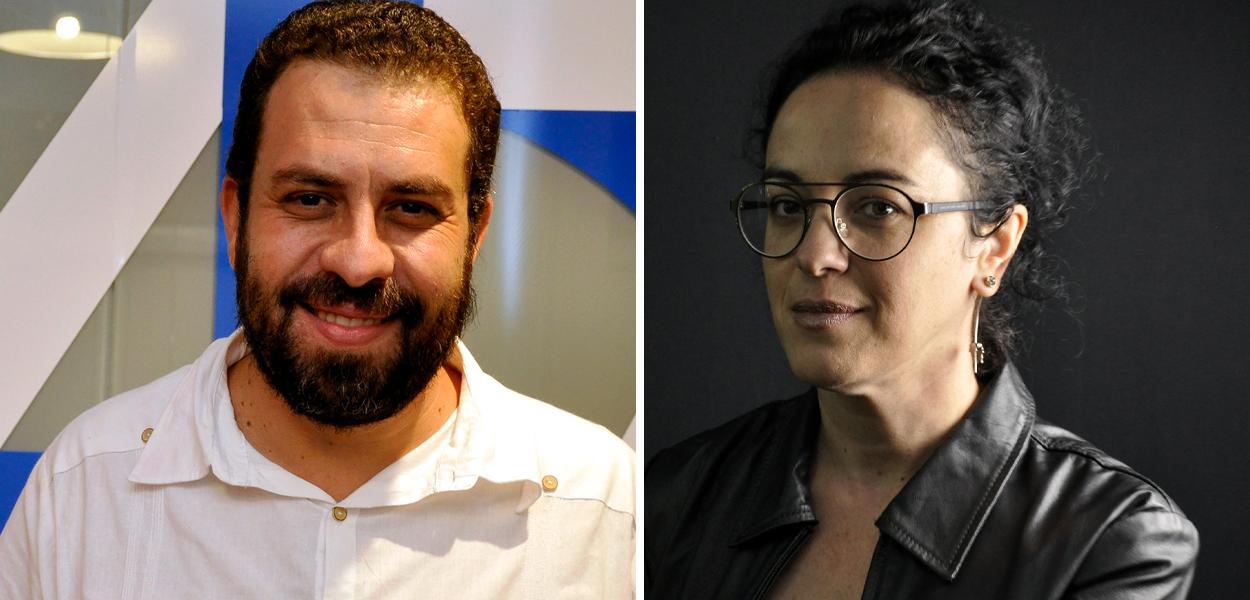 Guilherme Boulos e Marcia Tiburi