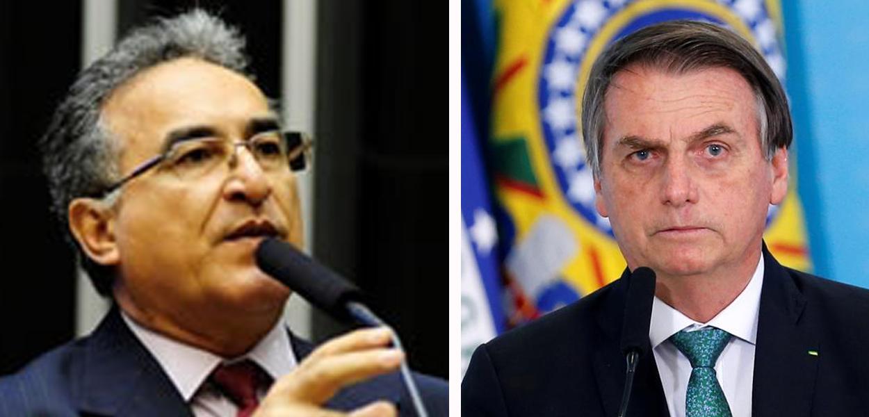 Edmilson Rodrigues e Jair Bolsonaro