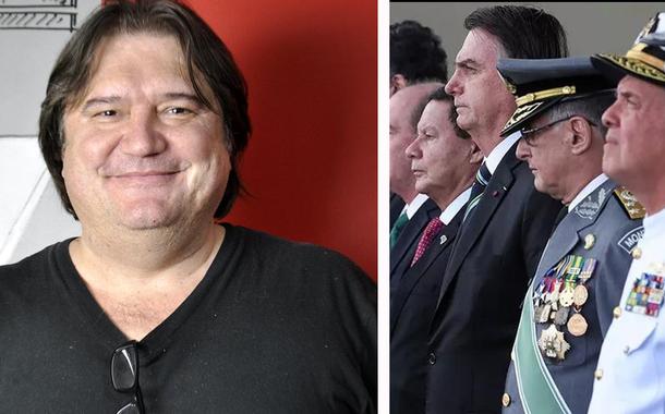 Pedro Serrano, Jair Bolsonaro e militares