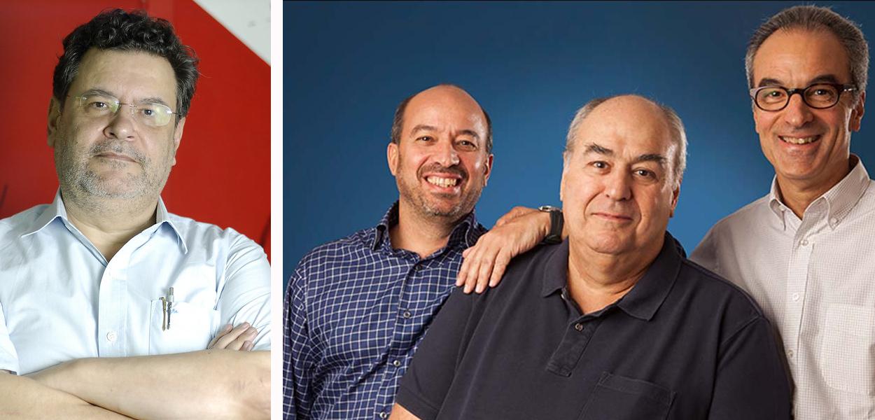 Rui Costa Pimenta e os irmãos Marinho